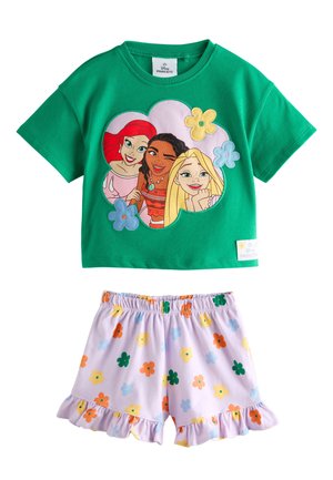 Next, REGULAR FIT - DISNEY PRINCESS SHORTS SET . - Pantaloni sportivi - green