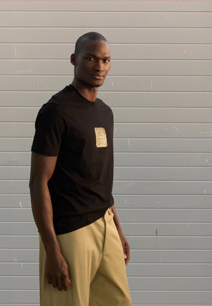 T-shirt estampada - black