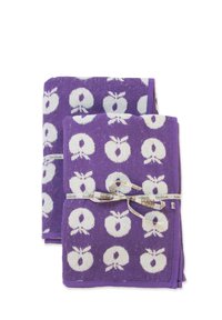 Småfolk 2ER-PACK 70 140 MIT ÄPFELN - Bath towel - purple