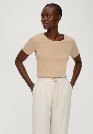 T-Shirt basic - sandstein