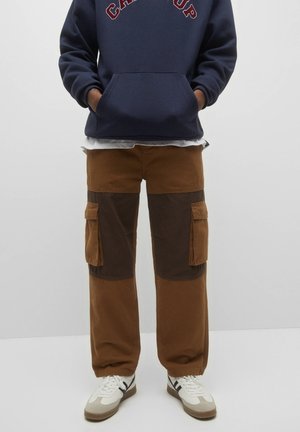 Pantalon cargo - camel