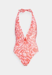 POOLSIDE PLUNGE ONE PIECE - Fato de banho - pink chintz