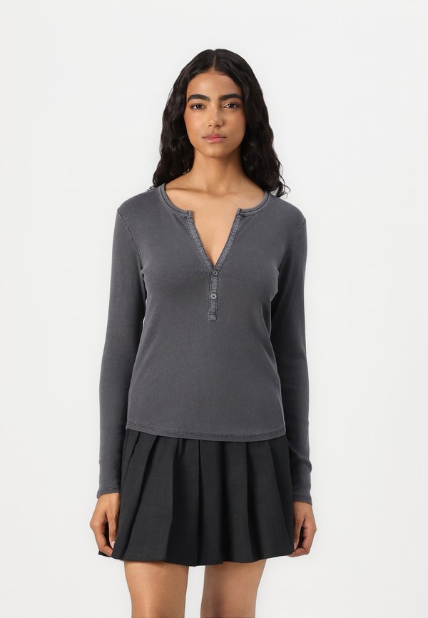 SLIM - Long sleeved top - petrol