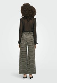 JDY JDYGEGGO MIA LONG CHECK PANT - Pantaloni - cobblestone