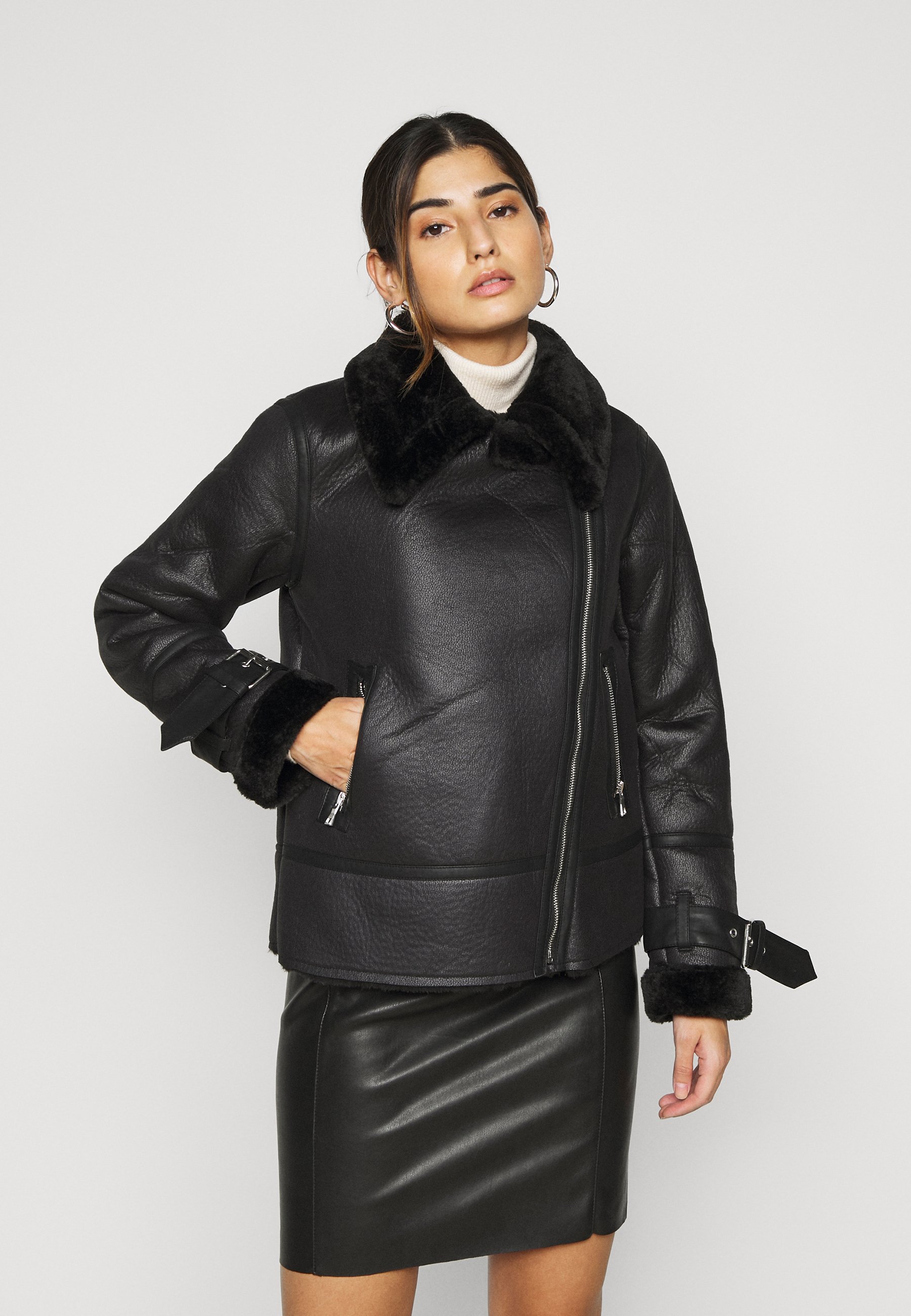 petite aviator jacket