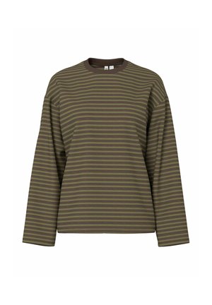 Pieces, PCSADIE LS TOP JRS NOOS - T-shirt à manches longues - hot fudge