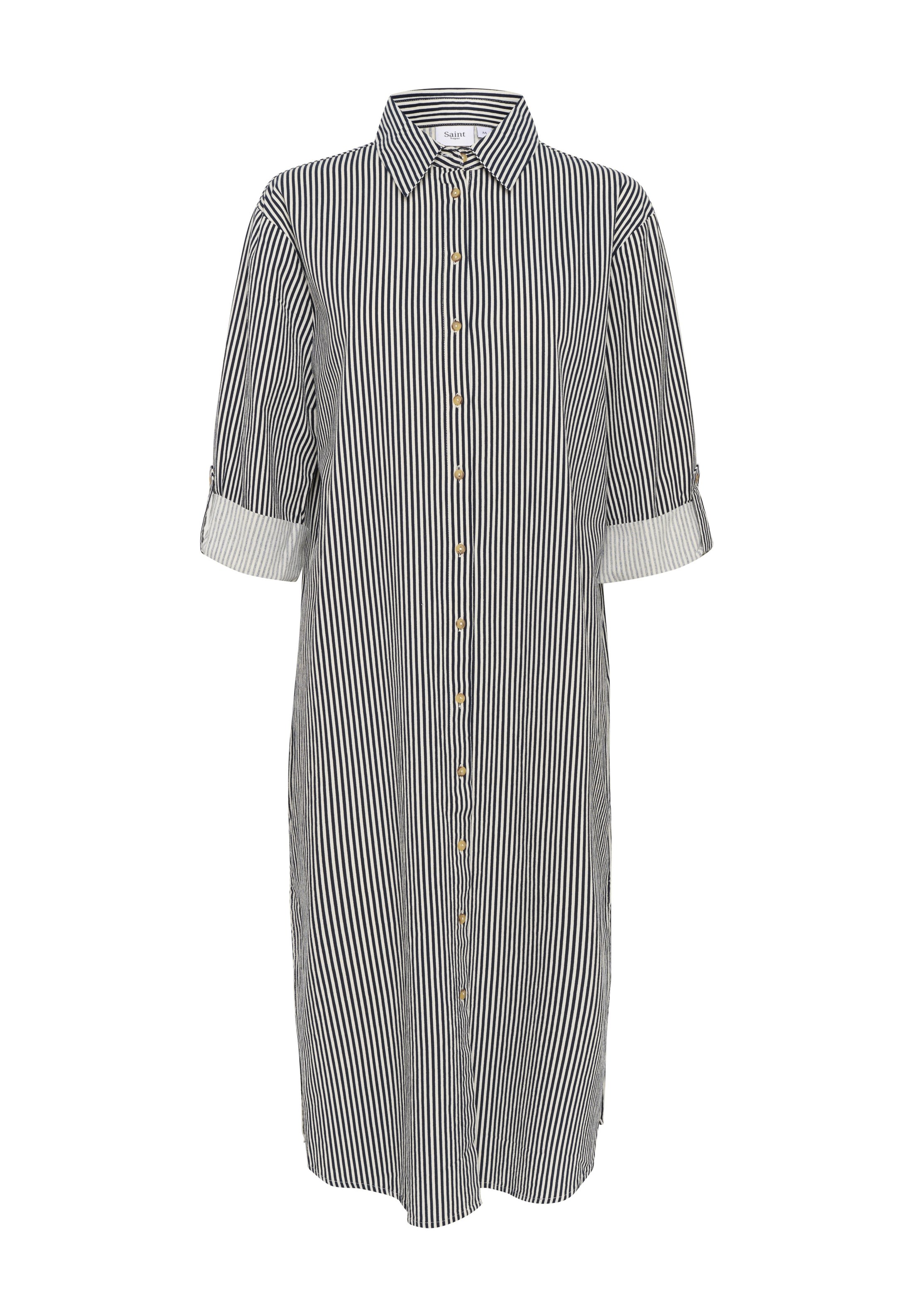 Saint Tropez ZALINDASZ STRIPE - Shirt dress - ice nightsky stripe