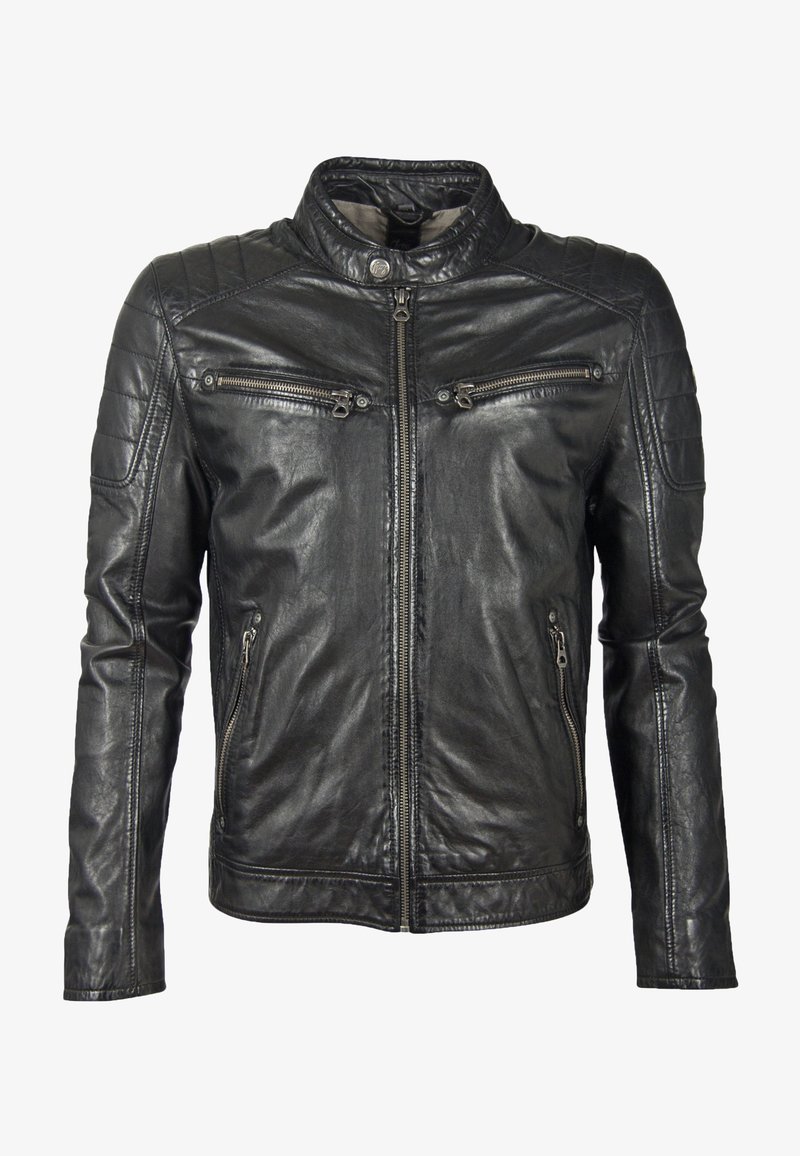 Gipsy by Mauritius GB DERRY LAORV Leather jacket bio black