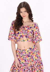 myMo Bluse - violet multicolor