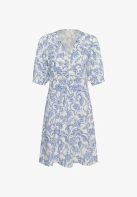 Sélectionné, blue dot paisley print
