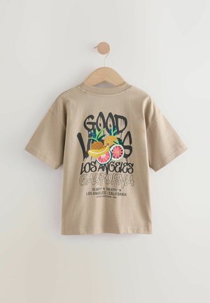 Next SHORT SLEEVE GRAPHIC STANDARD - Camiseta estampada - stone la back print
