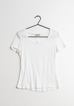 Repeat Print T-shirt - white