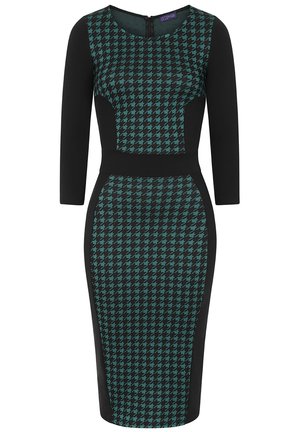 BODYCON PONTE - Dnevna haljina - green houndstooth large