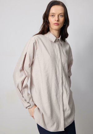 DETAILED  - Button-down blouse - stone