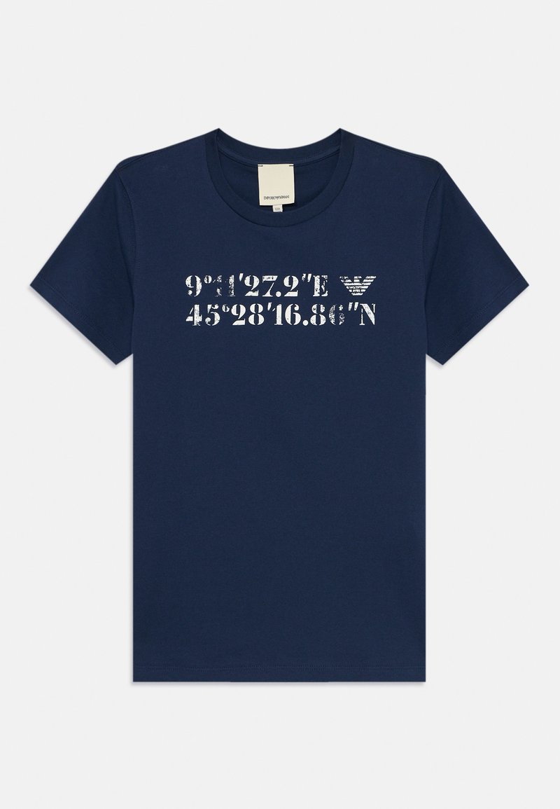 Emporio Armani T-shirt print donkerblauw Emporio Armani T-shirt print donkerblauw