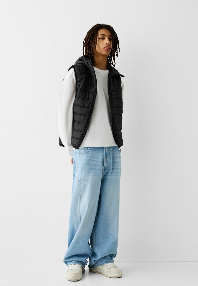 Bershka Bodywarmer zwart Bershka Bodywarmer zwart