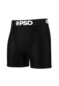 Fekete boxeralsó sima anyagból, hálós zsebterülettel és logózott elasztikus derékpánttal. Testhez simuló kialakítású, rövid lábhosszal.