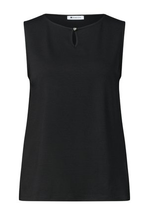 Street One, TOP MIT U-BOOT-AUSSCHNITT - Top - black