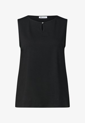 Street One, TOP MIT U-BOOT-AUSSCHNITT - Top - black