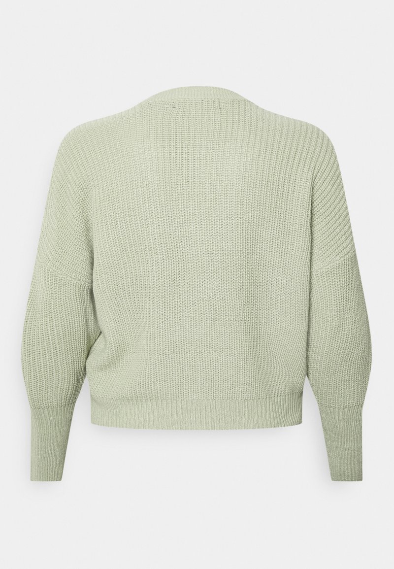 Damen Strickjacken | Vero Moda Curve VMLEA V NECK CUFF CARDIGAN Strickjacke desert sage/hellgrün - JB44352 Damen Strickjacken | Vero Moda Curve VMLEA V NECK CUFF CARDIGAN Strickjacke desert sage/hellgrün - JB44352