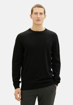 TOM TAILOR Strickpullover - schwarz