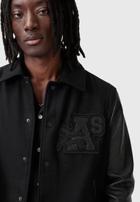 AllSaints WARRENTON - Bőrdzseki - black