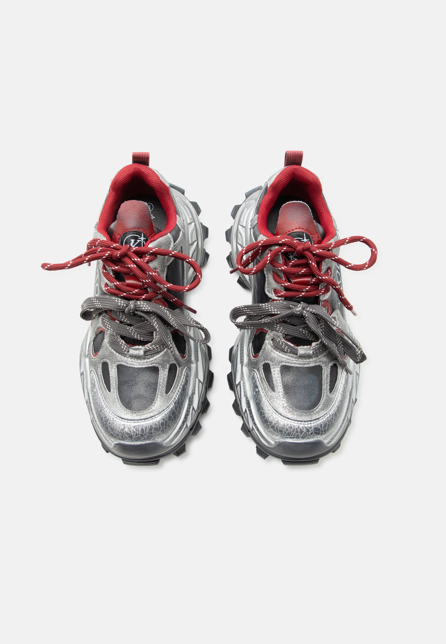 Koi Footwear ENIGMA MEGA CHUNKY TRAINERS - Sportbačiai - silver