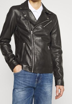 Chaqueta de cuero - black
