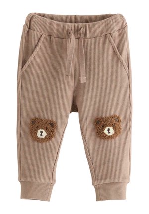 Lindex, LINDEX WAFFLED JOGGERS LINDEX UNISEX - Træningsbukser - light dusty brown