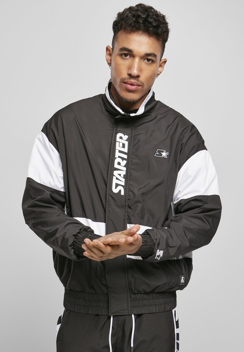 Starter - Running jacket - black/white, Enlarge