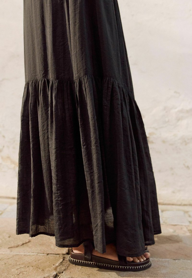 Veste sans manches en lin mélangé - noir - Femme - 6.00
