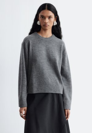 & OTHER STORIES, & OTHER STORIES BOXY KNIT JUMPER - Pullover - dark grey