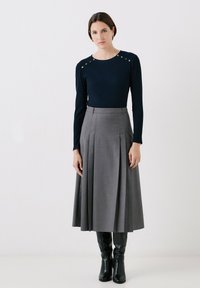 Caroll ROCK JASPER - Falda acampanada - gris fonce