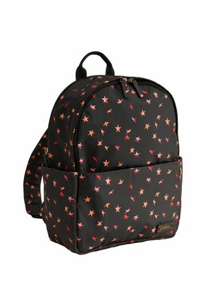 Rucksack - black folding star ditsy