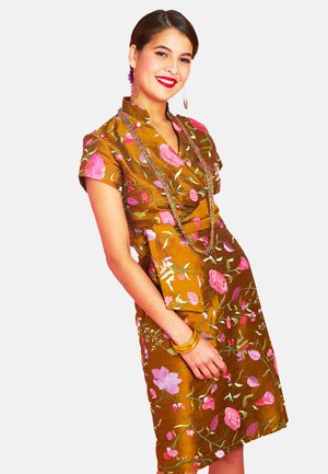 VERONICA - Day dress - caramel