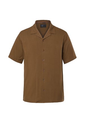 JP1880, SHIRT, SHORT SLEEVE, CUBA COLLAR, CUBA FIT - Camicia - dark brown