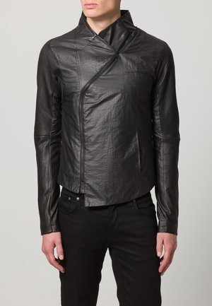 Chaqueta de cuero sintético - black
