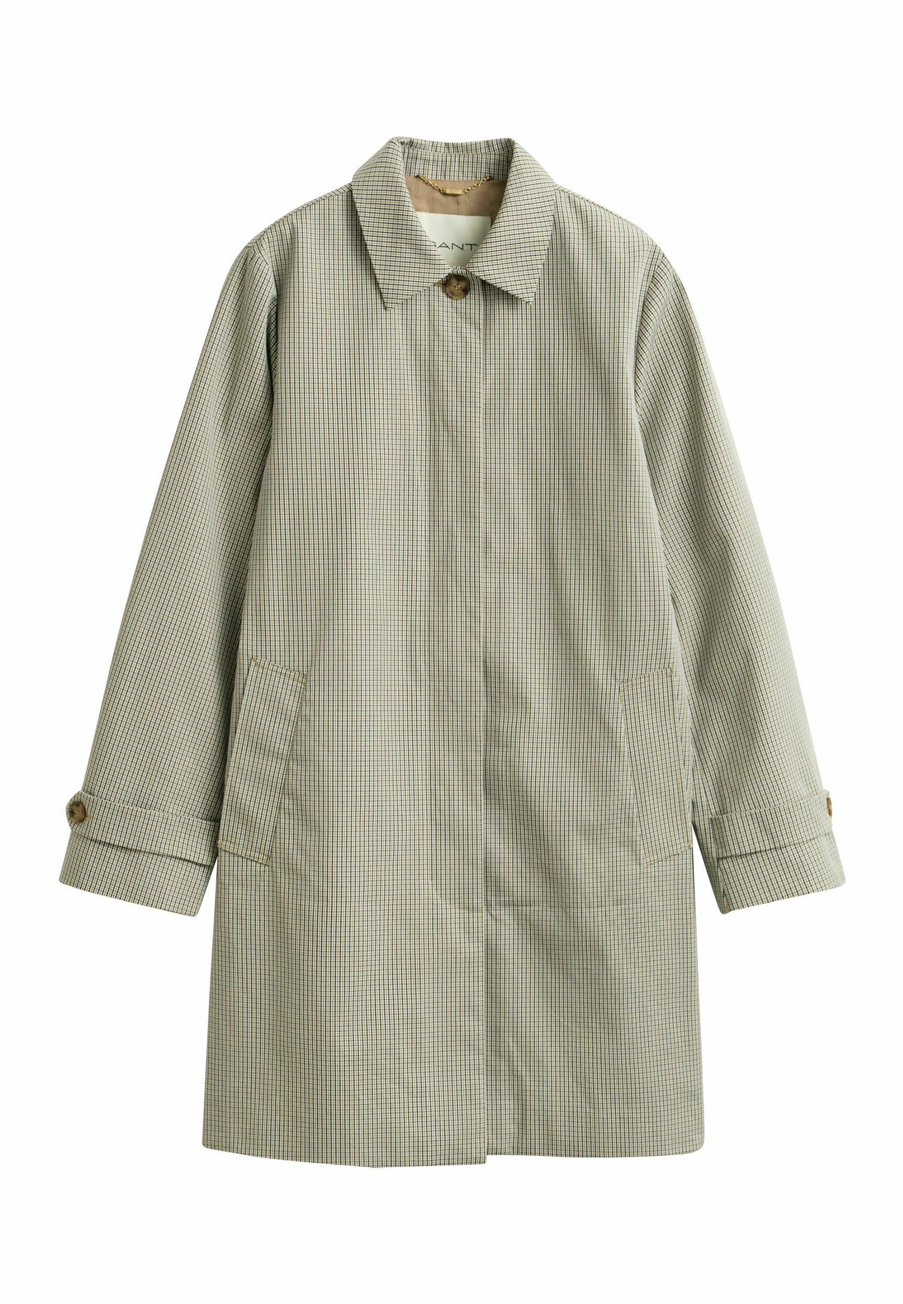 GANT CHECKED CAR - Krátký kabát - oat beige