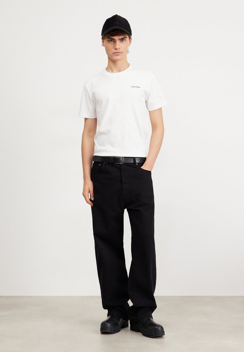 Calvin Klein MICRO LOGO 2 PACK  - Basic póló - iron gate / white