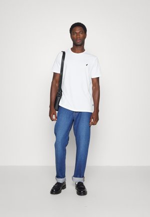 5 PACK - Jednoduché triko - white/blue/stone