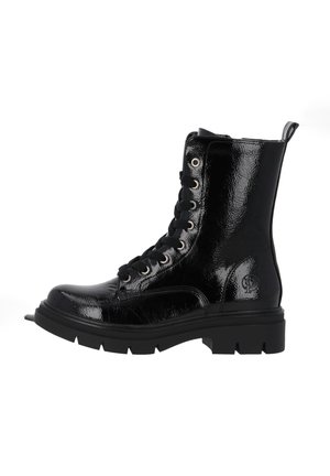 LOROR - Plateaustiefelette - schwarz lack
