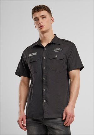 Brandit LUIS VINTAGE SHORT SLEEVE - Overhemd - black