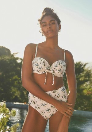 Bikinitop - white floral