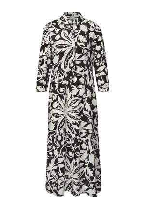 Street One Studio, MIDI-KLEID MIT VOLANTS UND FLORALEM MUSTER - Blusenkleid - black