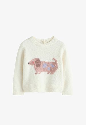 Next, REGULAR FIT - SAUSAGE DOG - Trui - ecru