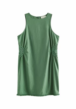 BRODERIE REGULAR FIT - Nappali ruha - khaki green