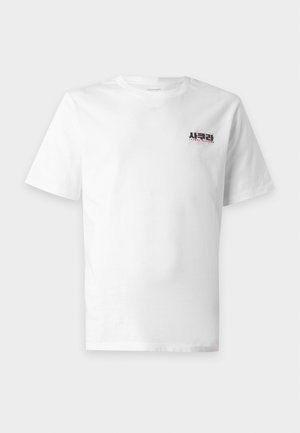 Jack & Jones, JORKEN CROPPED TEE - Majica kratkih rukava s printom - bright white