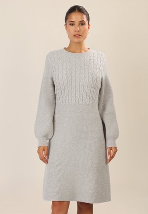 Apart Strickkleid - graumeliert