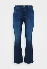 CARAUGSTA PUSH UP - Flared jeans - dark blue denim