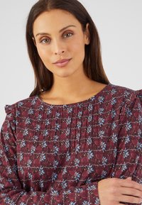 Damart FANTAISIE  - Maglietta a manica lunga - bordeaux fleuri